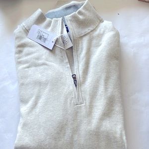 Cutter&Buck off white Half-Zip Mock .